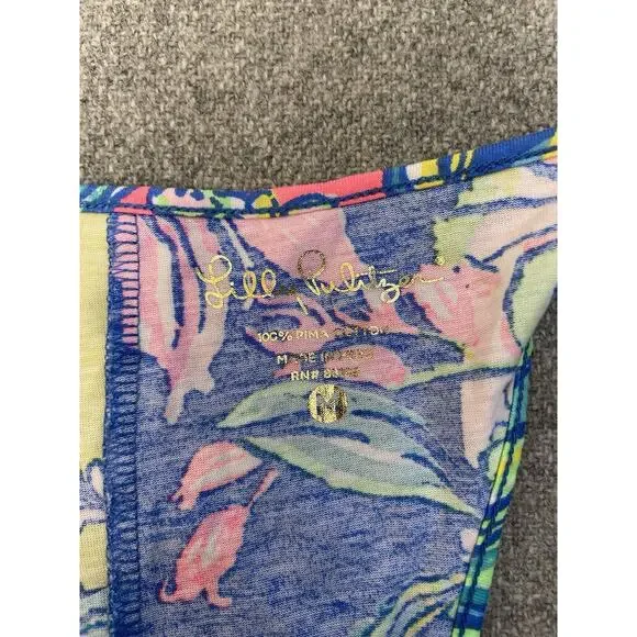 Lilly Pulitzer Kerri Maxi Dress Easy Tiger Floral Print Womens Small Sleeveless - Picture 8 of 10